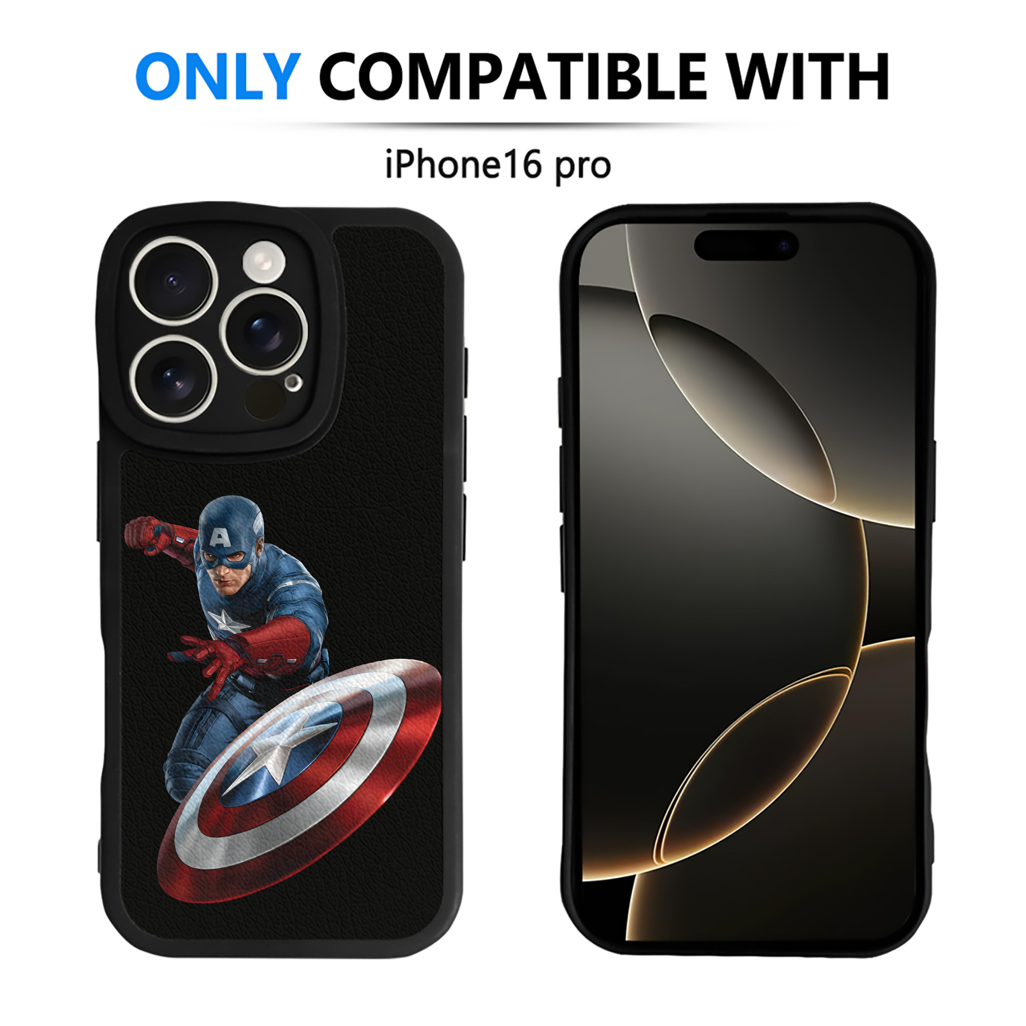 （画像用） アベンジャーズ The Avengers 【iPhone 16シリーズ対応】シリコンスマホケース（レザー調） 材質：シリコン